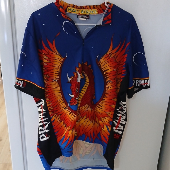 Primal Wear Men's Phoenix Blue Cycling Jersey - Picture 1 of 10